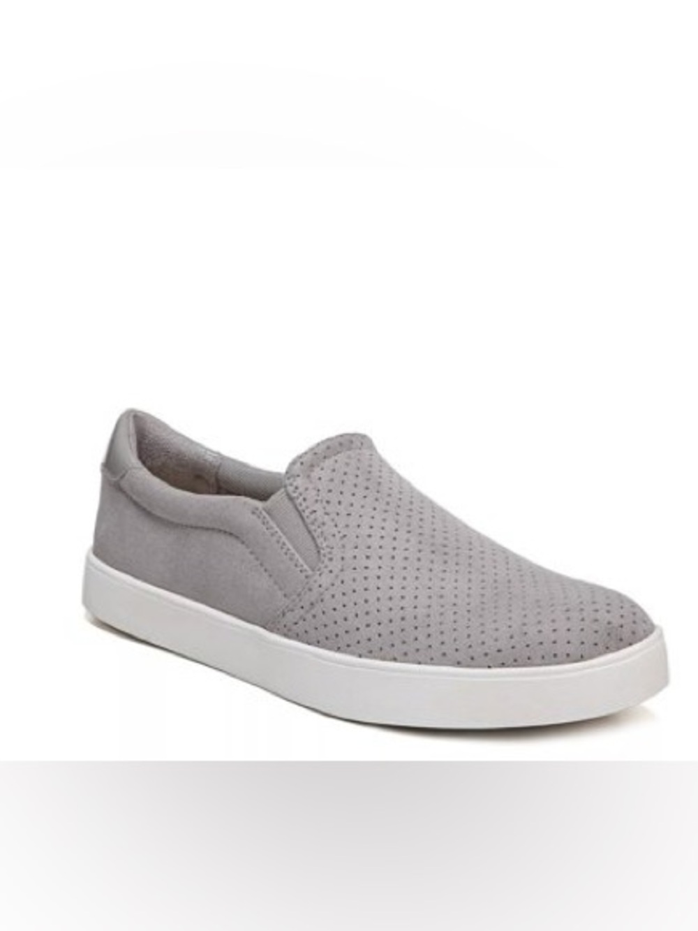 Women’s Madison Dr. Scholl's Light Gray Perforated Slip-On Sneaker Size 9.5
